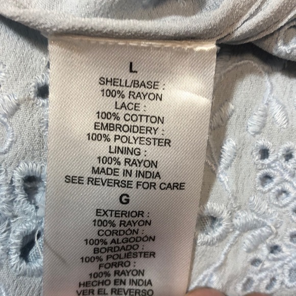 FORBIDDEN Los Angeles embroidered tank top Sz  L - Picture 5 of 6